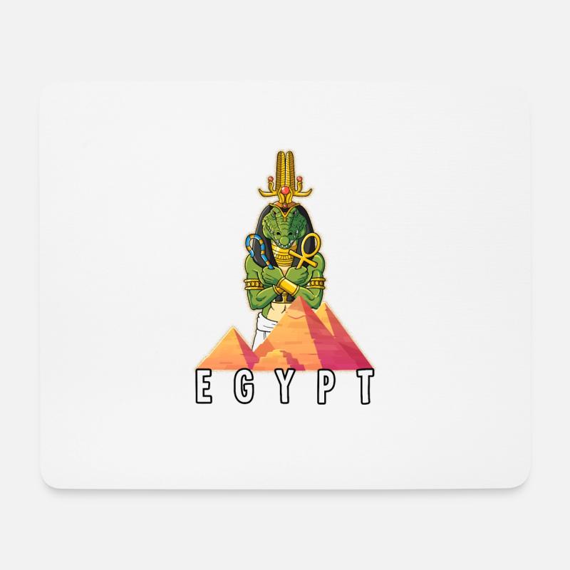 Ägypten Subek Pharao - Mousepad (Querformat) - Weiß