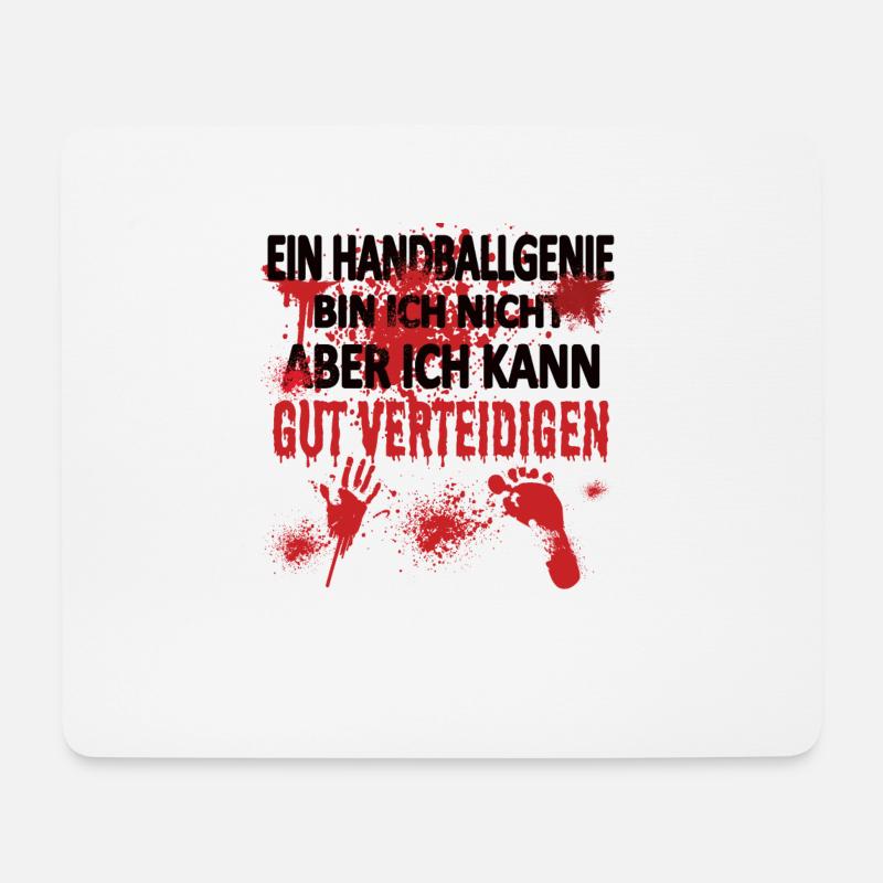 Handball Zubehör handballer Motiv - Mousepad (Querformat) - Weiß