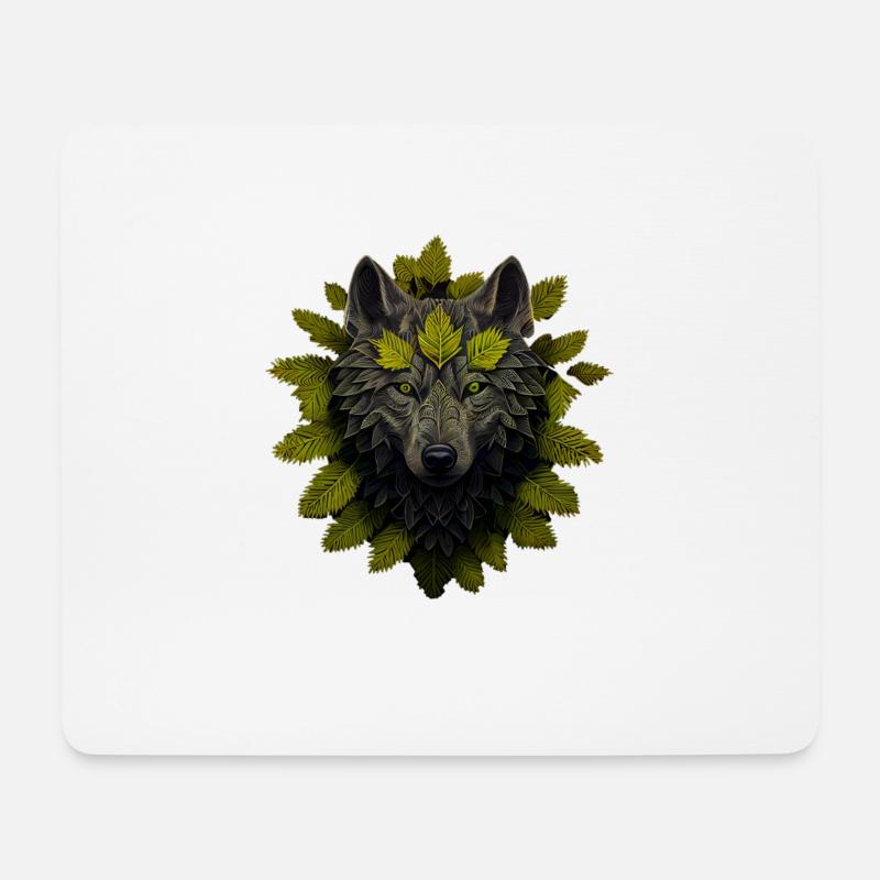 Wölfe Silhouette Naturschutz Tierschutz Wolf - Mousepad (Querformat) - Weiß