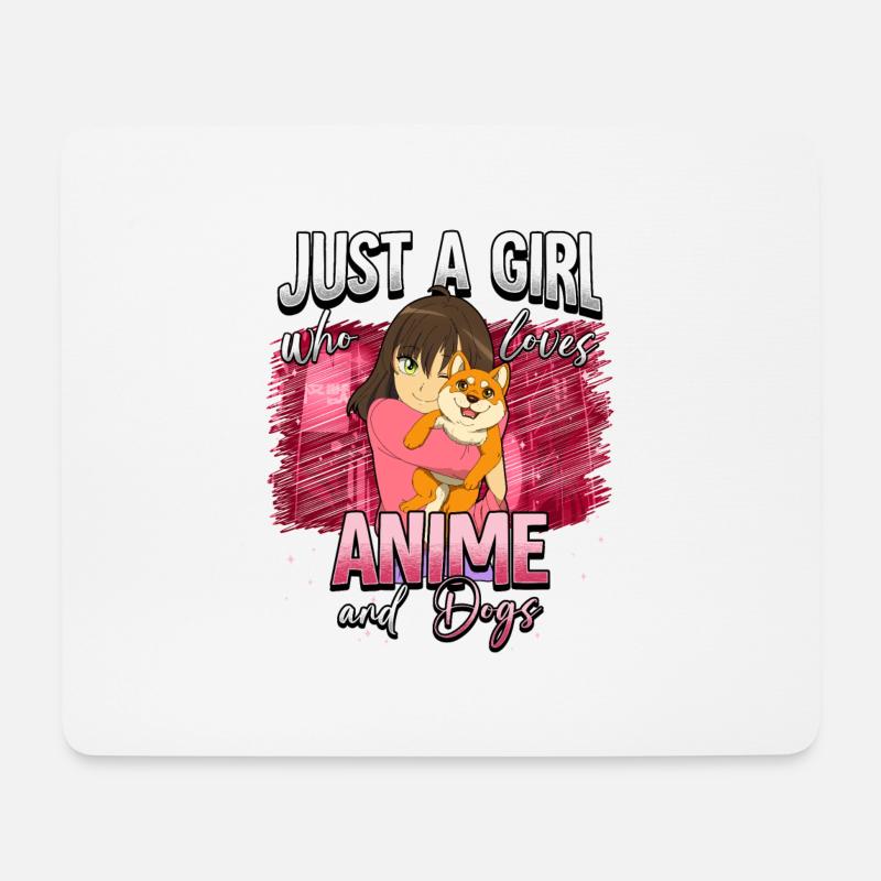 Anime Otaku Weeb - Mousepad (Querformat) - Weiß
