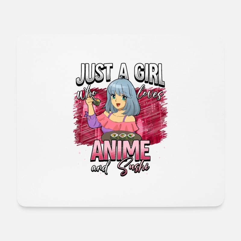 Anime Otaku Weeb - Mousepad (Querformat) - Weiß