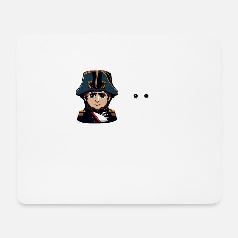 Napoleon Napoleoff Lustiger Napoleon Bonaparte - Mousepad (Querformat) - Weiß