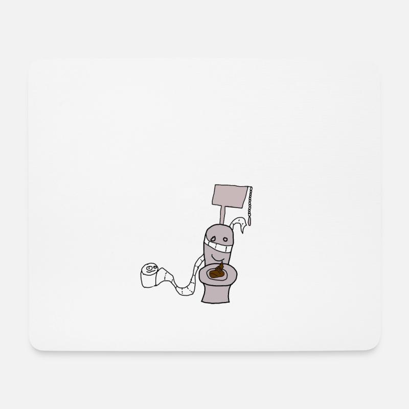 best friends toilette - Mousepad (Querformat) - Weiß
