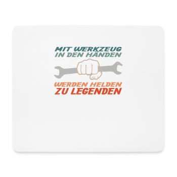 Heimwerker Geschenkidee Handwerker - Mousepad (Querformat) - Weiß - Vorne
