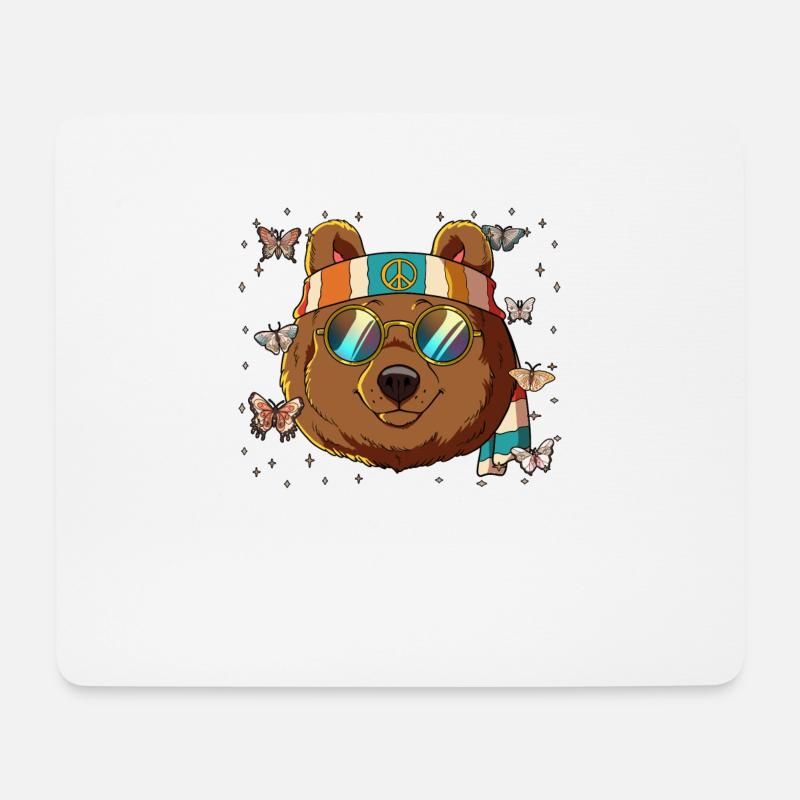 60s 70s Costume Groovy Hippie - Mouse Pad (horizontal) - white