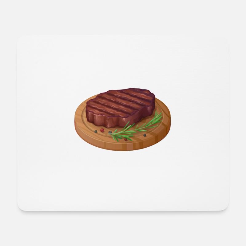 Ist das Fleisch Vegan? White - Mousepad (Querformat) - Weiß