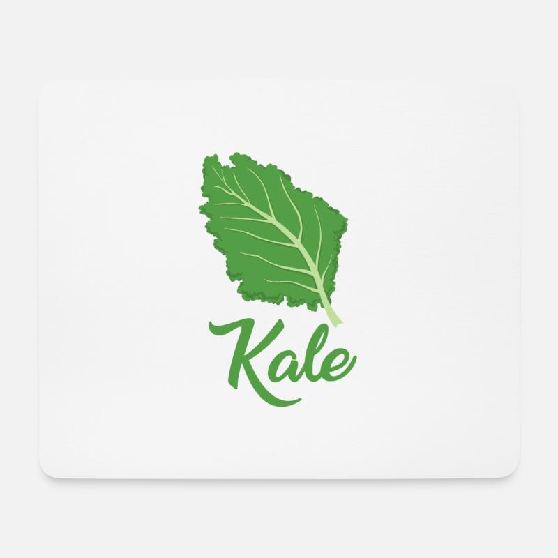 Tolles Grünkohl Liebhaber Design - Mousepad (Querformat) - Weiß