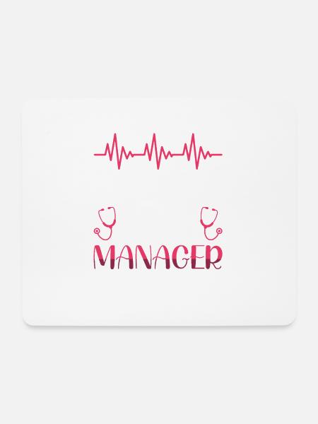 Ehemaliger Case Manager - Mousepad (Querformat) - Weiß