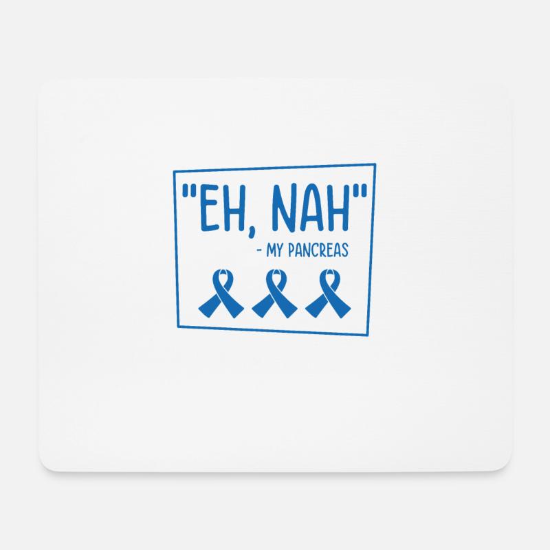 Diabetische Bauchspeicheldrüse - Mousepad (Querformat) - Weiß