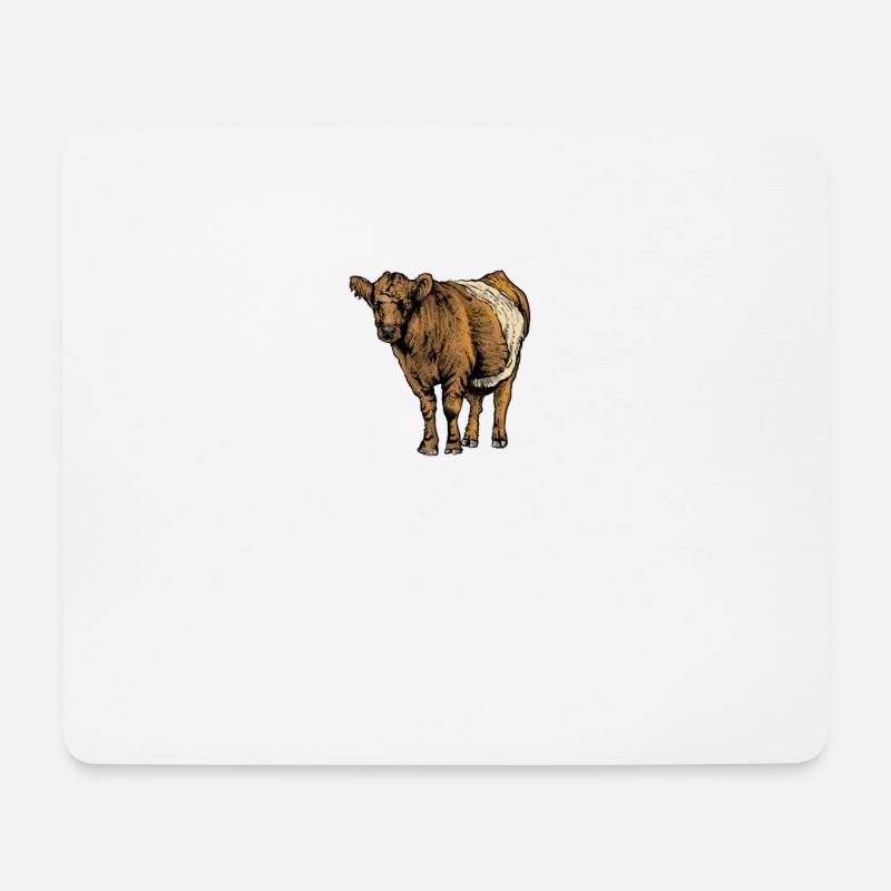 Galloway Rind I Schottland Rinderzucht für - Mousepad (Querformat) - Weiß