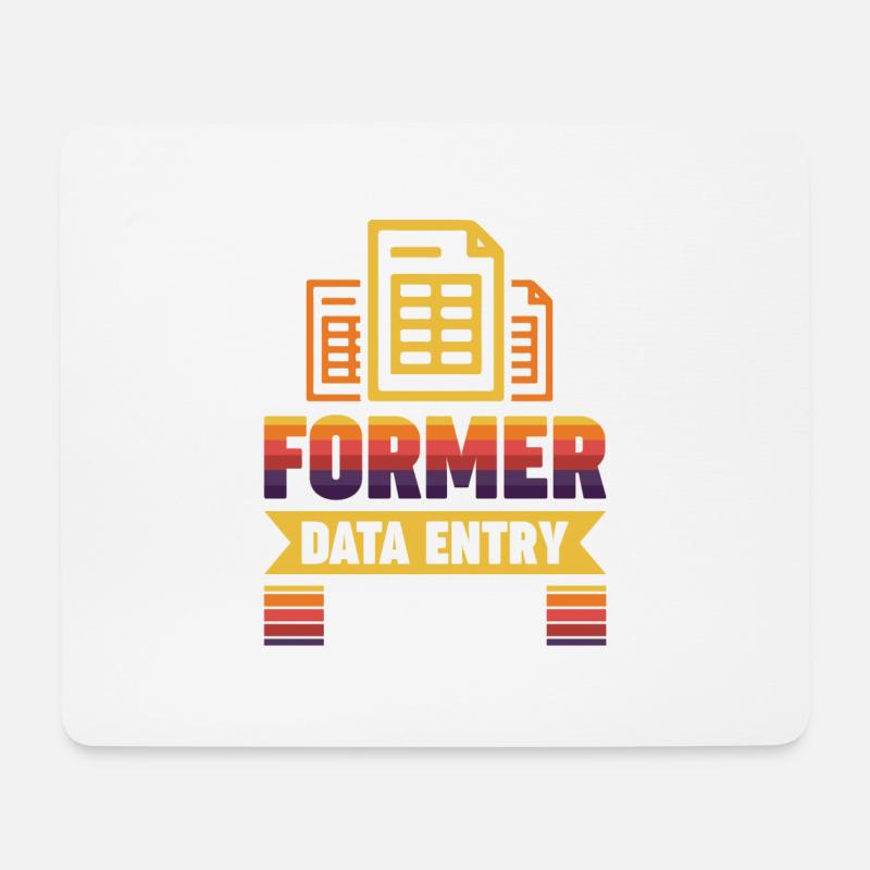 Former Data Entry Clerk - Mouse Pad (horizontal) - white
