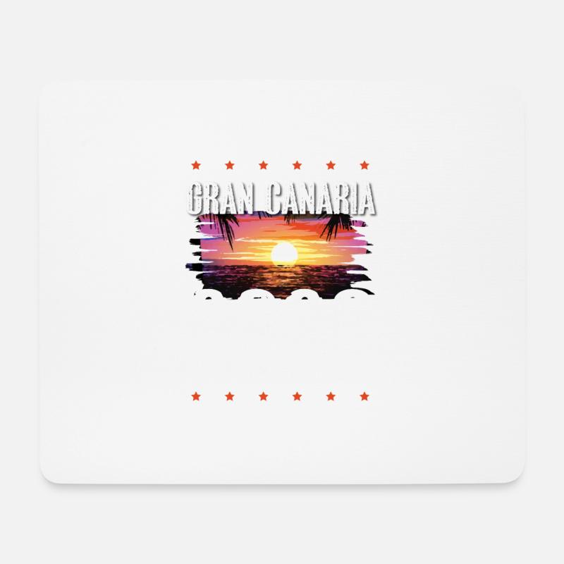 Gran Canaria 2023 - Mousepad (Querformat) - Weiß