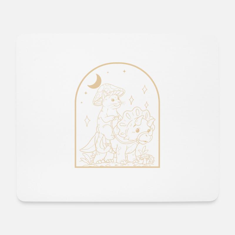 Cottagecore Cat - Mouse Pad (horizontal) - white