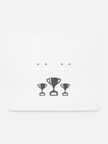 erfolg triuph spruch - Mousepad (Querformat) - Weiß