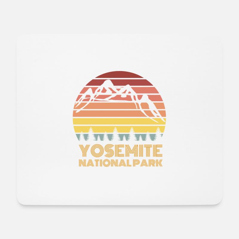 Yosemite-Nationalpark - Mousepad (Querformat) - Weiß