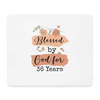 Birthday 36 Gift Quote Funny - Mouse Pad (horizontal) - white - Front