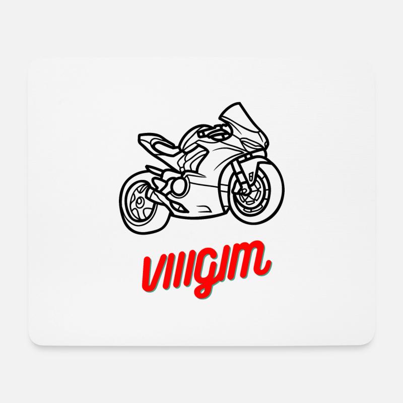 Sportlerin - Mousepad (Querformat) - Weiß
