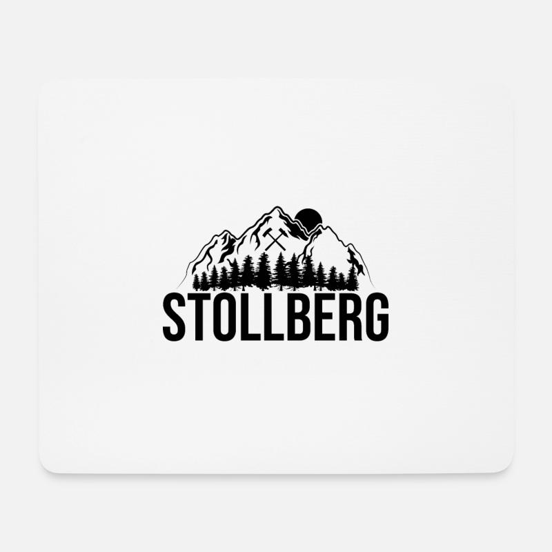 Stollberg Erzgebirge - Mousepad (Querformat) - Weiß