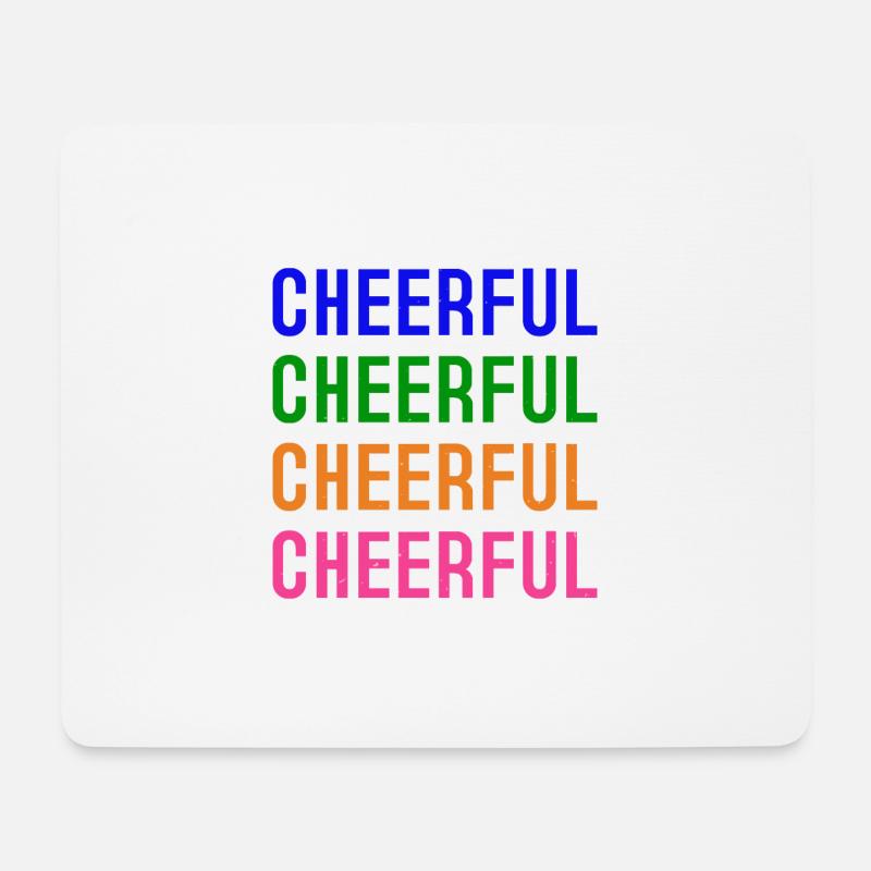 Fröhlich fröhlich - Mousepad (Querformat) - Weiß