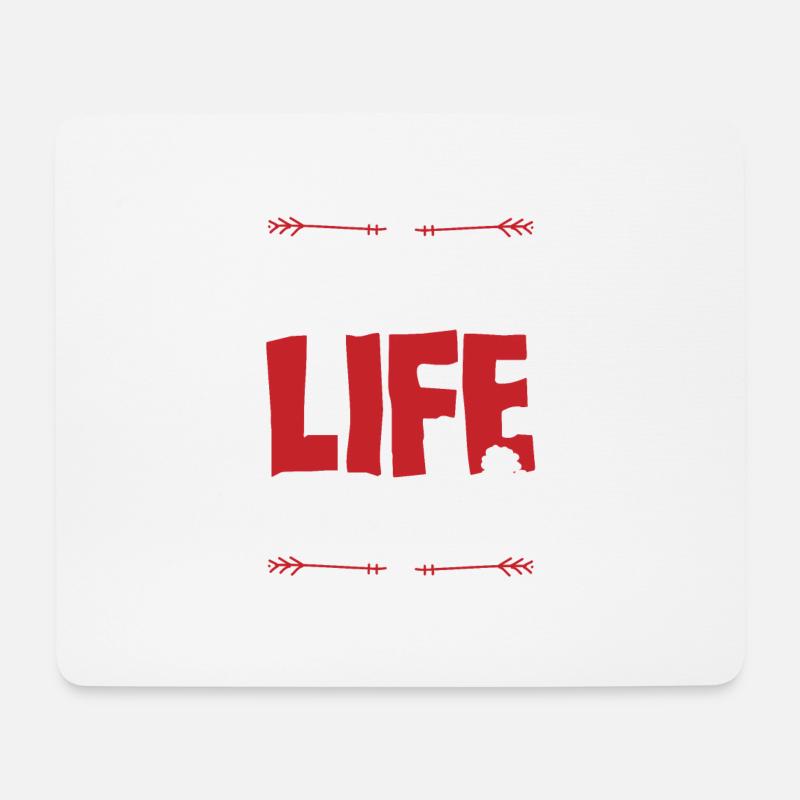 liebe tierschutz - Mousepad (Querformat) - Weiß