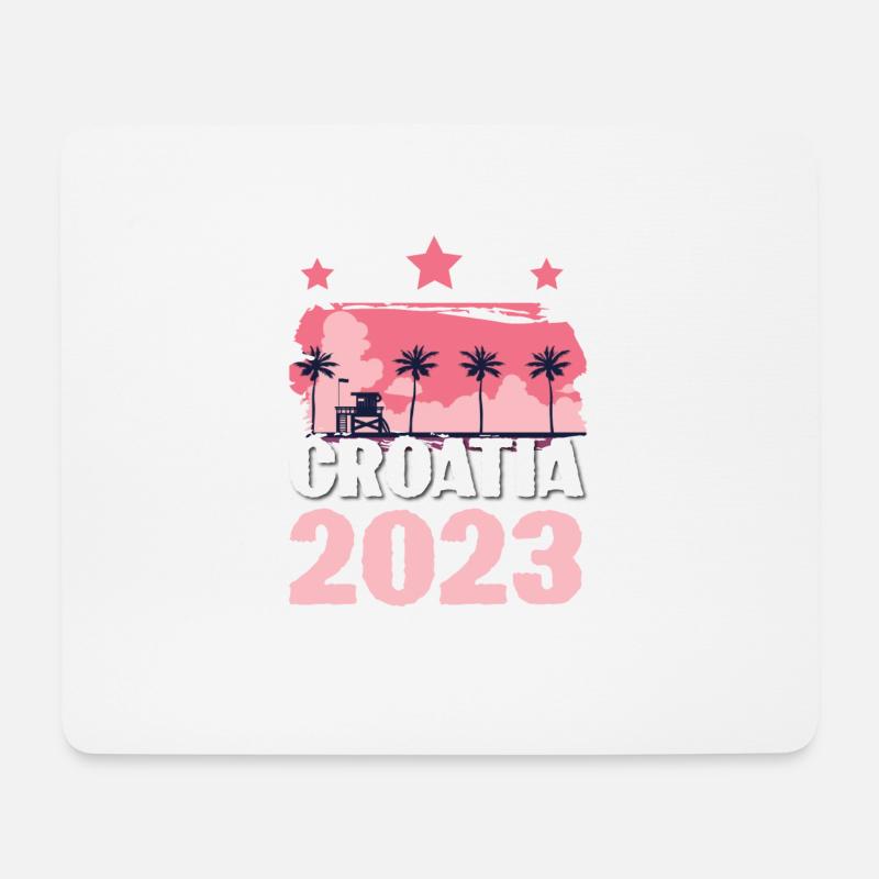 Croatia 2023 - Mousepad (Querformat) - Weiß