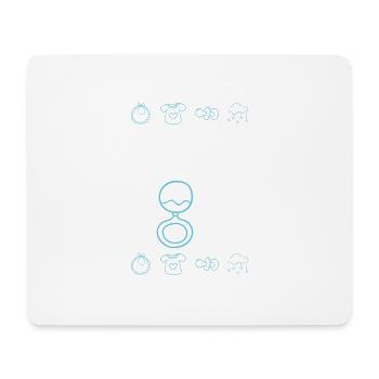 Bébé Mamas Fille - Tapis de souris (format paysage) - blanc - Devant