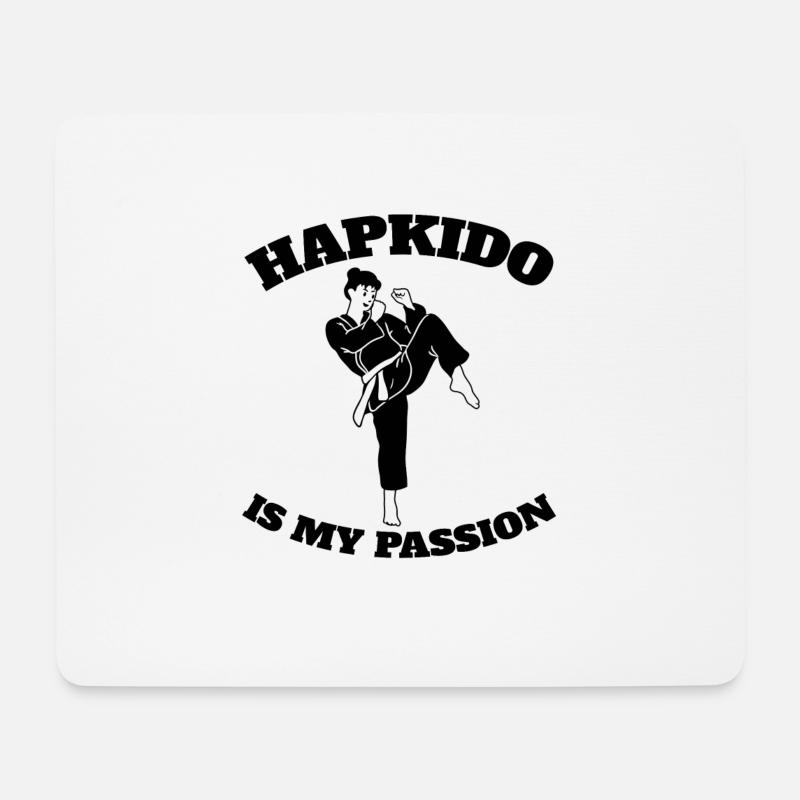 Hapkido Aikido Judo Kampfkunst Karate Kampfsport - Mousepad (Querformat) - Weiß