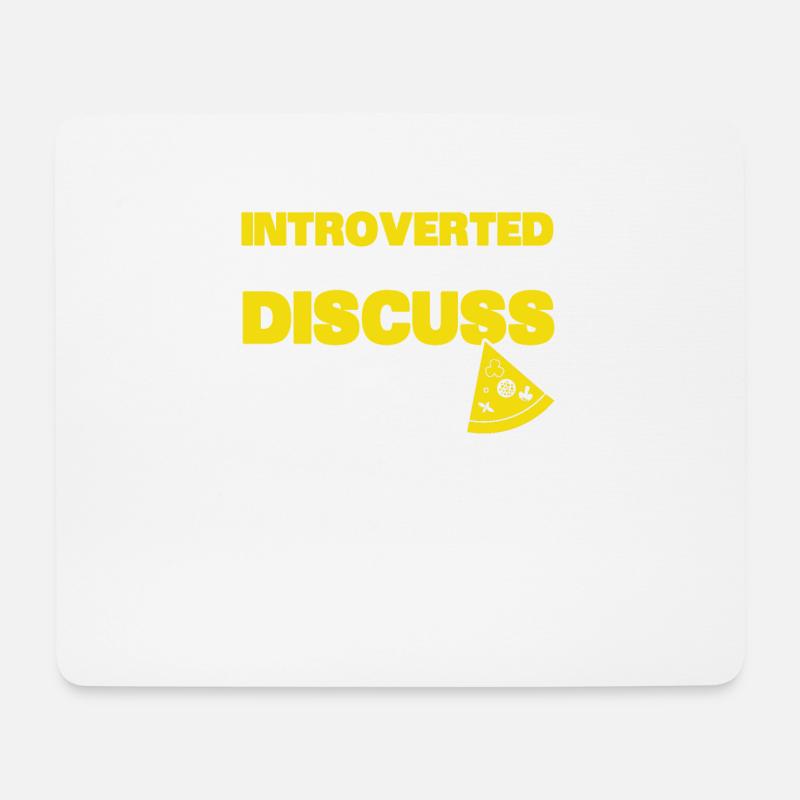 Introverted Gift Sarcastic Introverted - Mouse Pad (horizontal) - white