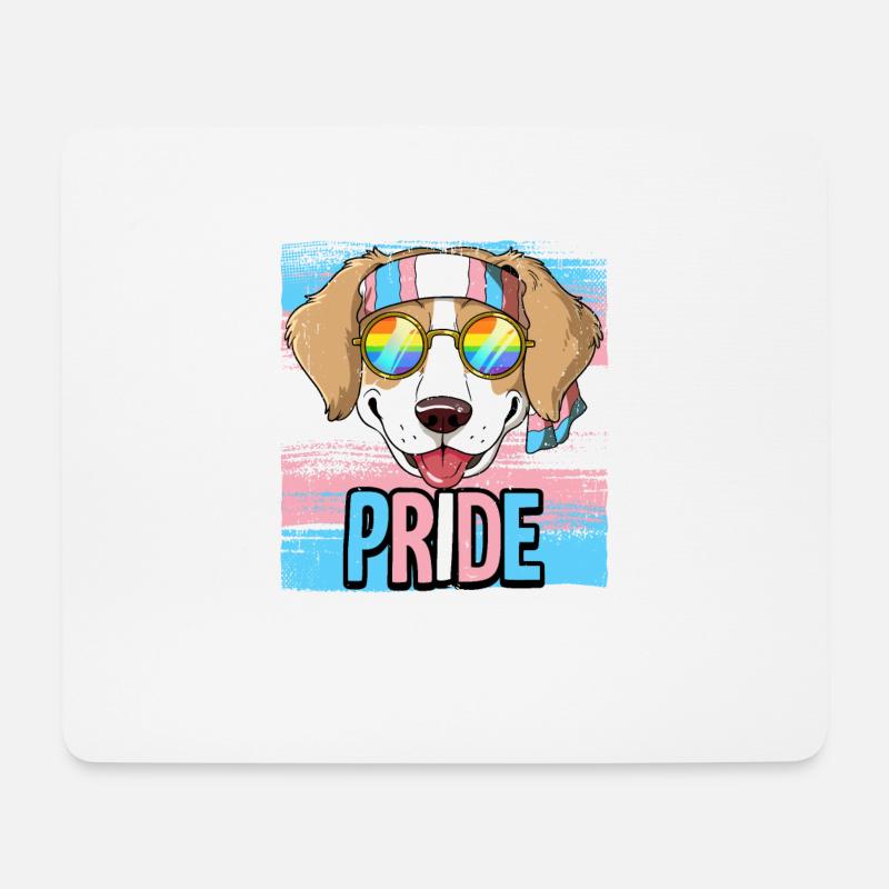 Pride LGBTQ Transgender Flagge Kostüm Pride Month - Mousepad (Querformat) - Weiß