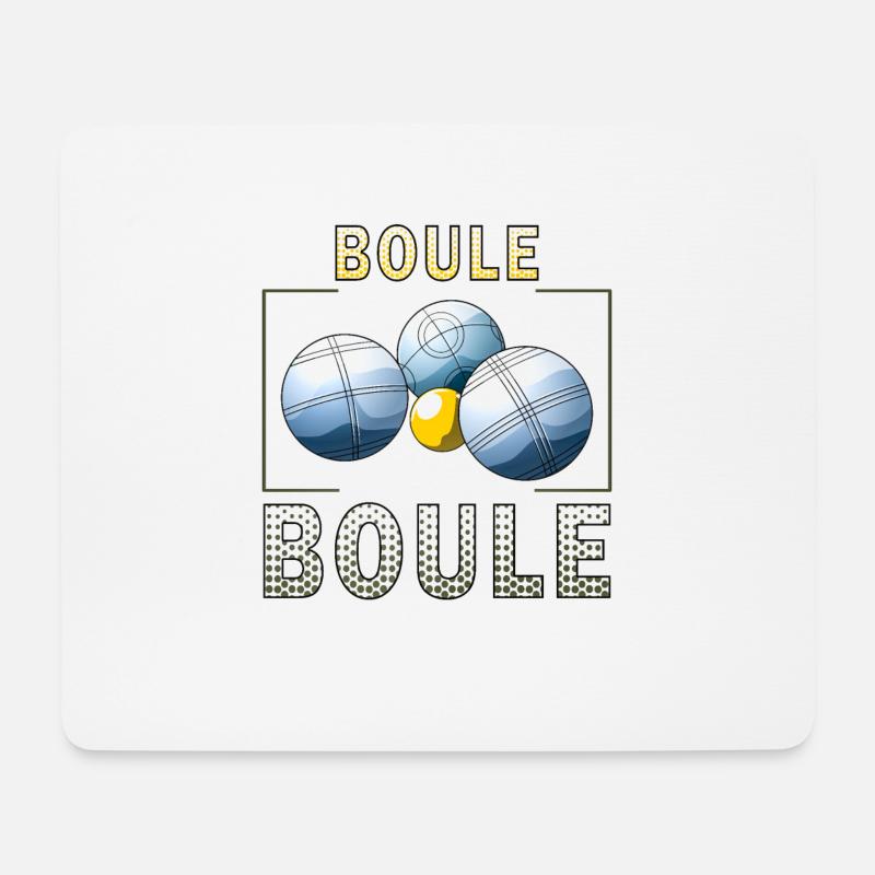 BOULE - Mousepad (Querformat) - Weiß
