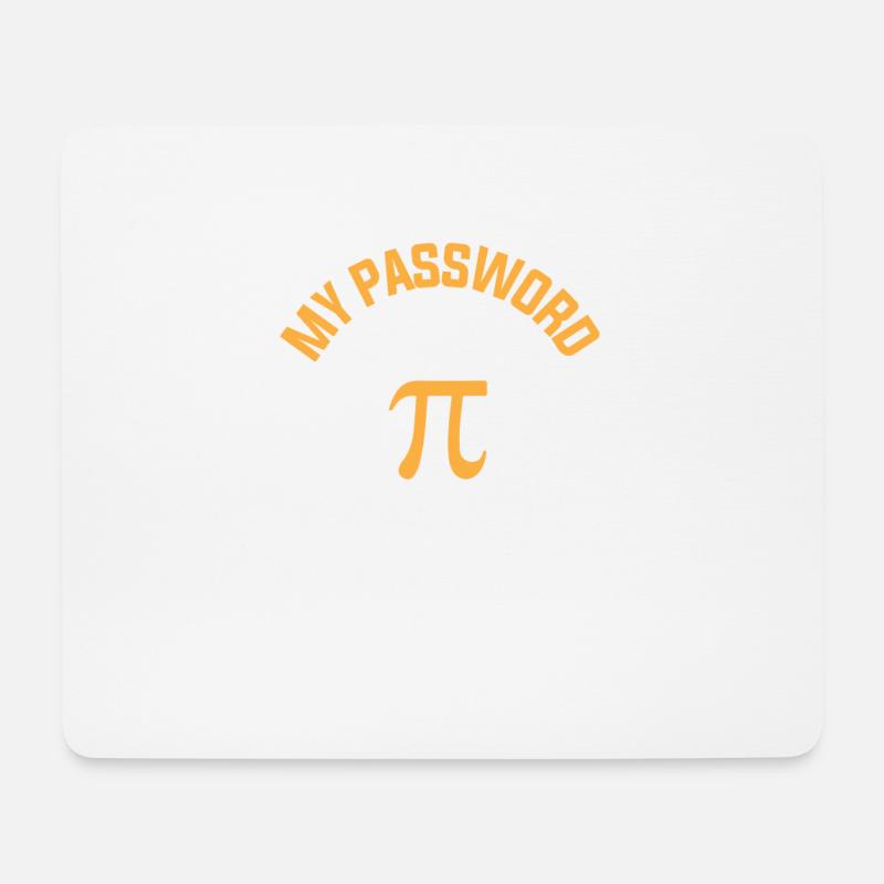 Mein Passwort sind die letzten 8 Ziffern von Pi - Mousepad (Querformat) - Weiß
