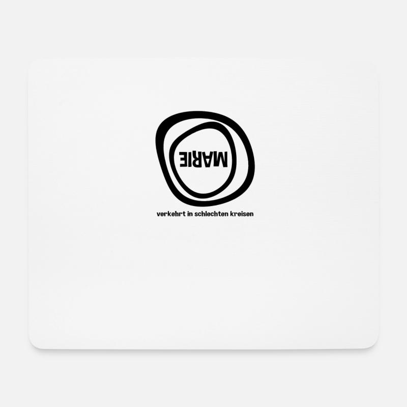 Vorname Marie Sprüche Verkehrt in schlechten - Mousepad (Querformat) - Weiß