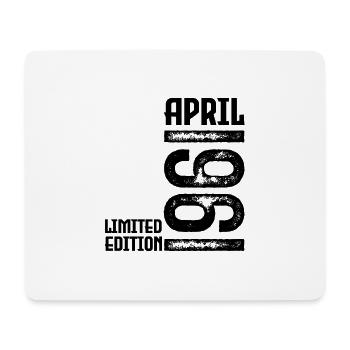Gift April 1961. Birthday April 1961. April. - Mouse Pad (horizontal) - white - Front
