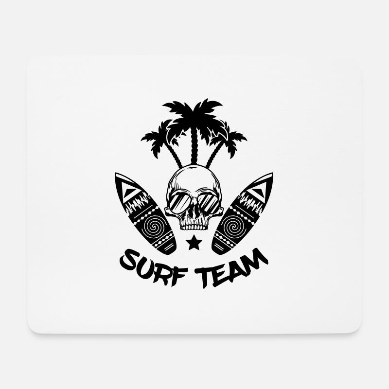 surf team - Mousepad (Querformat) - Weiß