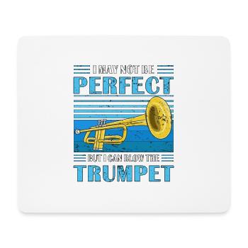 TROMPETE BUT I CAN BLOW THE TRUMPET - Mousepad (Querformat) - Weiß - Vorne