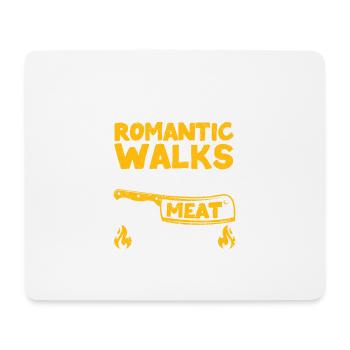 J’aime les promenades romantiques Fun BBQ - Tapis de souris (format paysage) - blanc - Devant