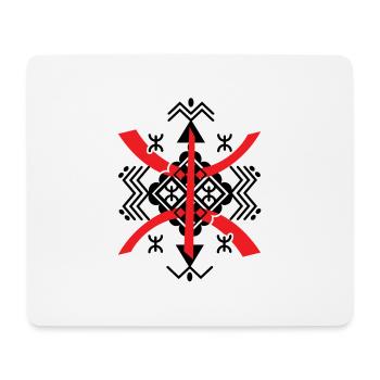 AMAZIGH sYMBOLE BERBERE Z IMAZIGHEN KABYL JEWEL - Mousepad (Querformat) - Weiß - Vorne