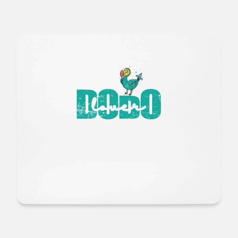 Dodo Lover Vogel aus Mauritius - Mousepad (Querformat) - Weiß