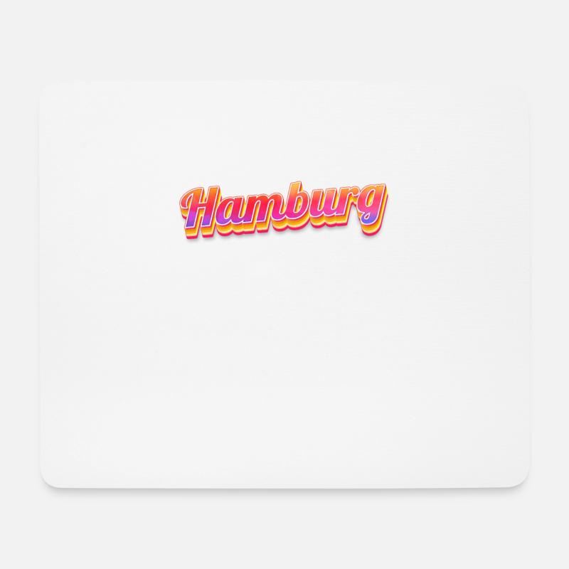 Hamburgerin Hamburger Hamburg - Mousepad (Querformat) - Weiß