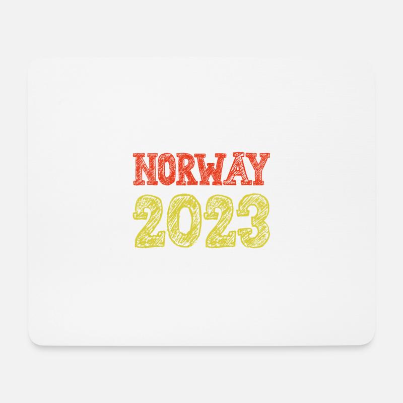 Norway 2023 Norwegen Urlaub - Mousepad (Querformat) - Weiß