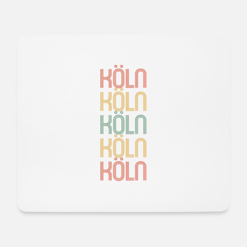 Kölnerin Kölner Köln - Mousepad (Querformat) - Weiß