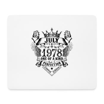 Birthday July 1978 born in July 1978 - Mouse Pad (horizontal) - white - Front