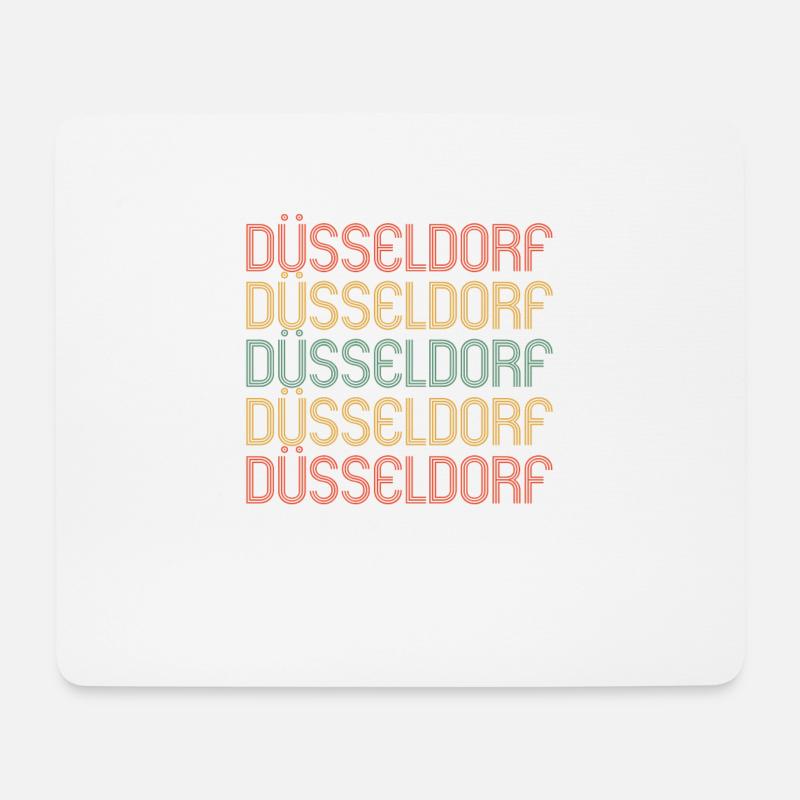 Düsseldorferin Düsseldorfer Düsseldorf - Mousepad (Querformat) - Weiß