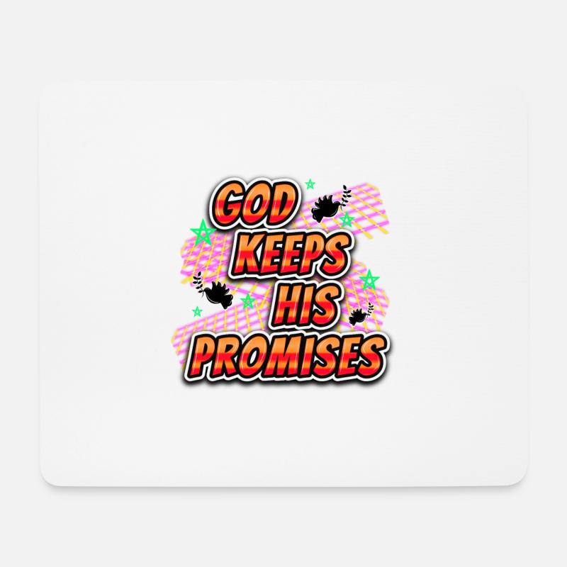 God Keeps His Promises - Mouse Pad (horizontal) - white