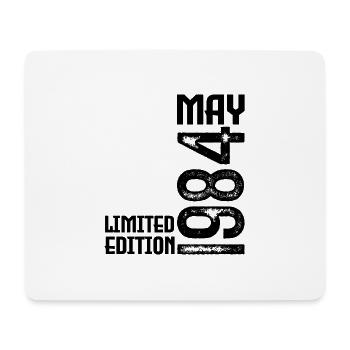 Cadeau may 1984. anniversary may 1984. Mai 1984. - Tapis de souris (format paysage) - blanc - Devant
