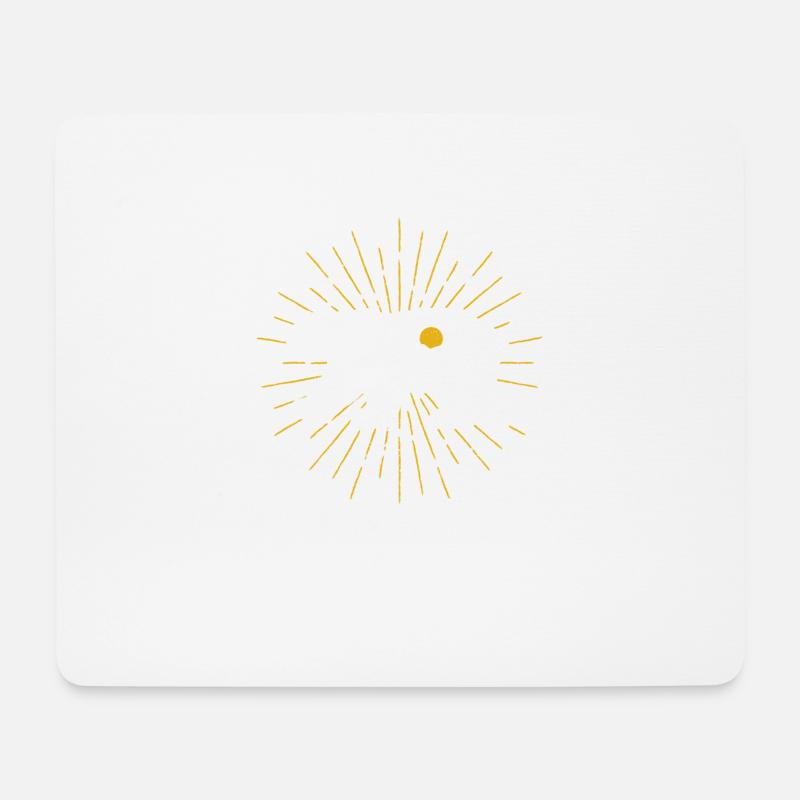 Erforschen Bär Gelbe Sonne Natur Lustig Geocaching - Mousepad (Querformat) - Weiß