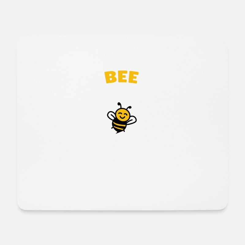Bee awesome - Mousepad (Querformat) - Weiß