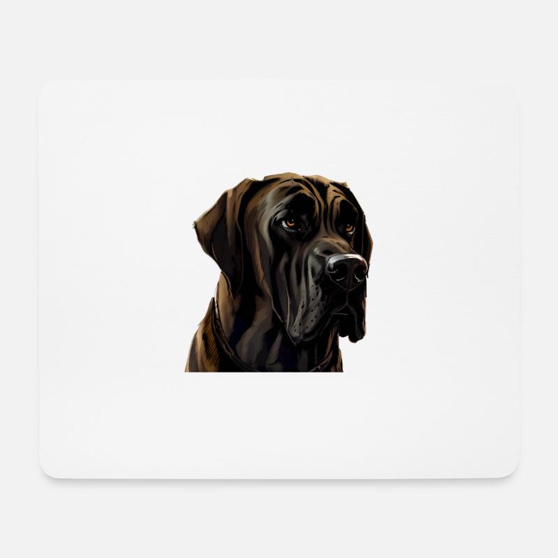 Dogge Doggen Hund Hunde Deutsche Dogge - Mousepad (Querformat) - Weiß