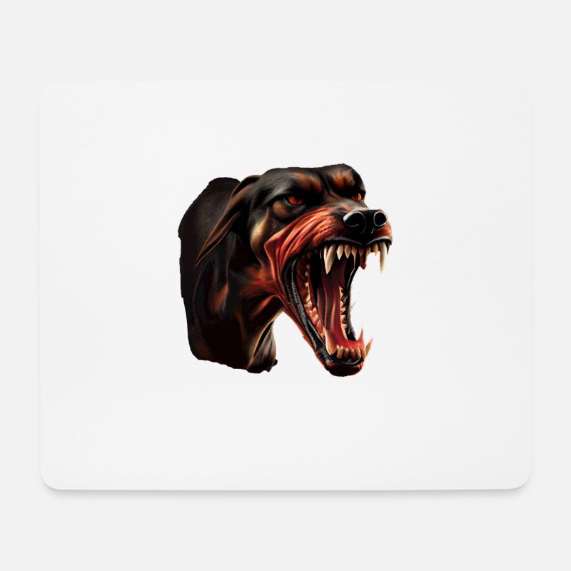Dobermann Dobermänner Hund Hunde Welpe Dobermann - Mousepad (Querformat) - Weiß