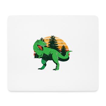 Abuelosaurio Rex I Funny Grandpa T-Rex - Mousepad (Querformat) - Weiß - Vorne